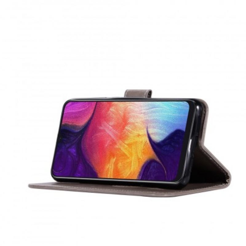 Kotelot Samsung Galaxy A70 Nahkaefekti Catcher Dreams Owl