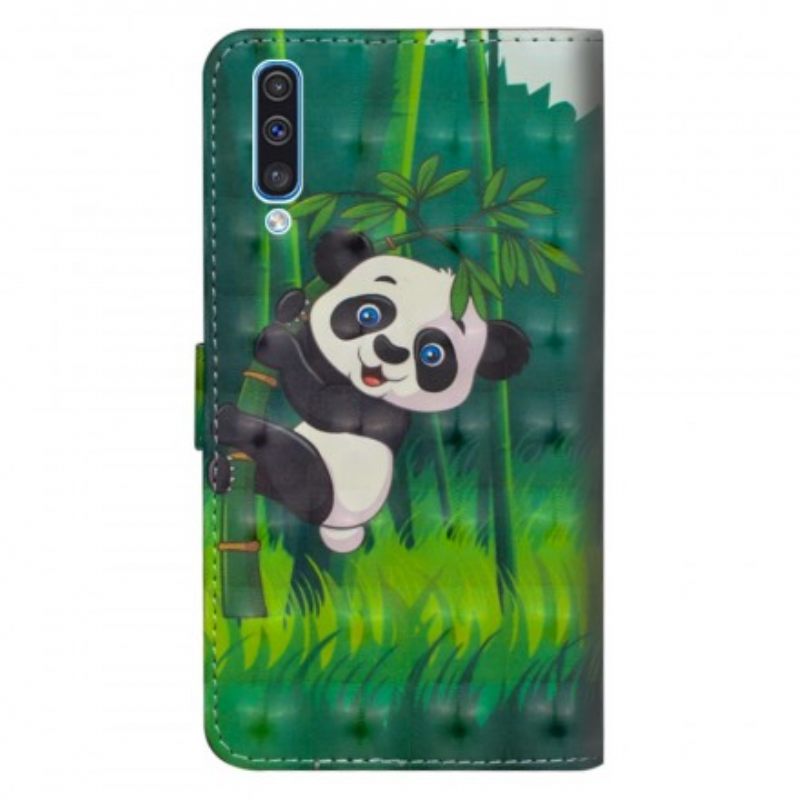 Kotelot Samsung Galaxy A70 Panda Ja Bamboo