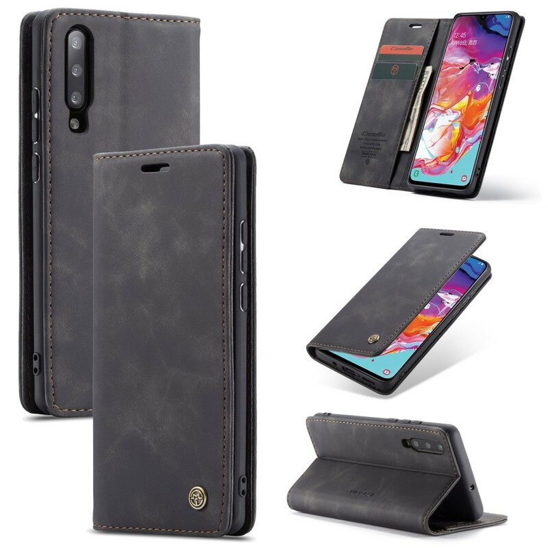 Puhelinkuoret Samsung Galaxy A70 Kotelot Flip Caseme Keinonahka