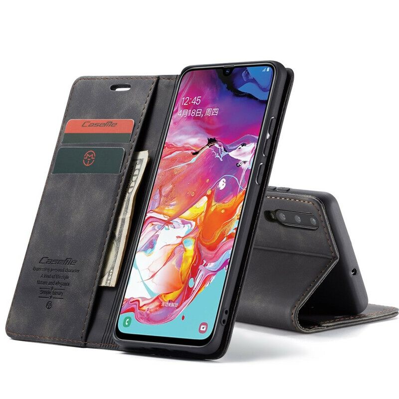 Puhelinkuoret Samsung Galaxy A70 Kotelot Flip Caseme Keinonahka