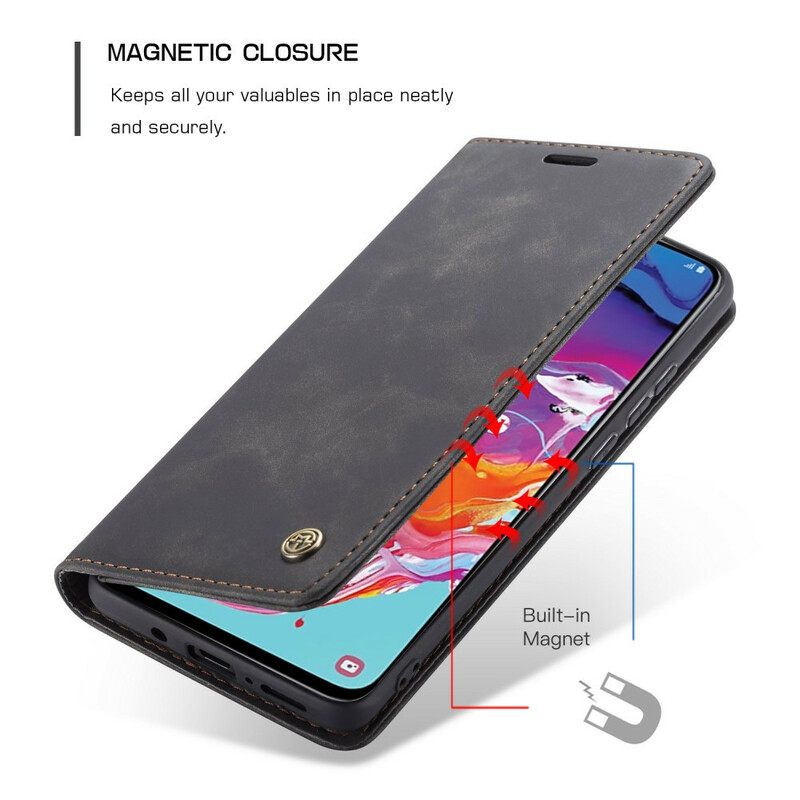 Puhelinkuoret Samsung Galaxy A70 Kotelot Flip Caseme Keinonahka
