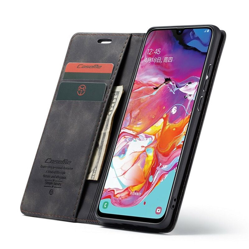 Puhelinkuoret Samsung Galaxy A70 Kotelot Flip Caseme Keinonahka