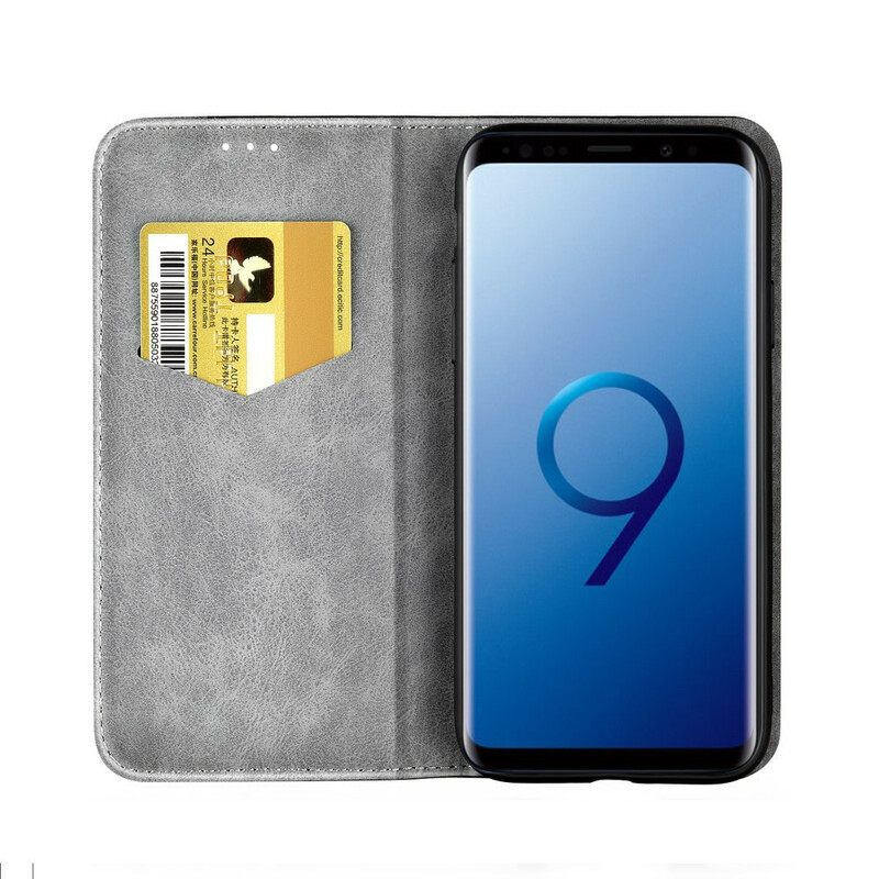Puhelinkuoret Samsung Galaxy S9 Kotelot Flip Bicolor Leather Effect