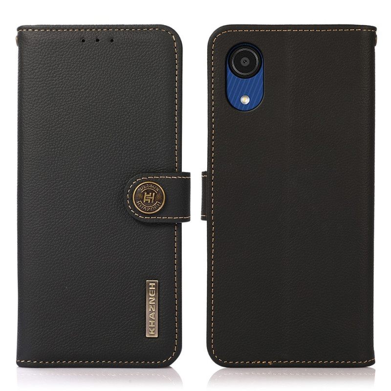 Kotelot Samsung Galaxy A03 Core Faux Leather Khazneh Rfid
