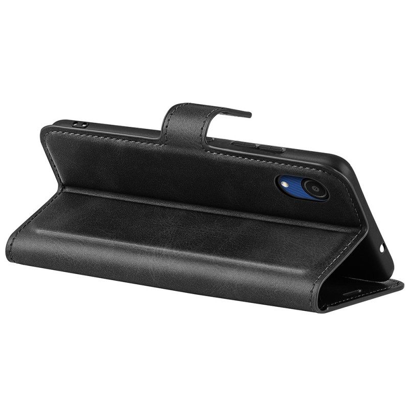 Kotelot Samsung Galaxy A03 Core Faux Leather Retro