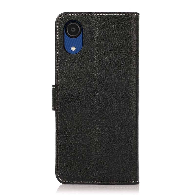 Kotelot Samsung Galaxy A03 Core Keinonahka Litsiompeleet