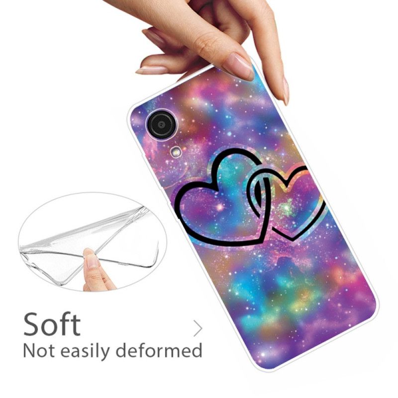 Kuori Samsung Galaxy A03 Core Chaised Hearts