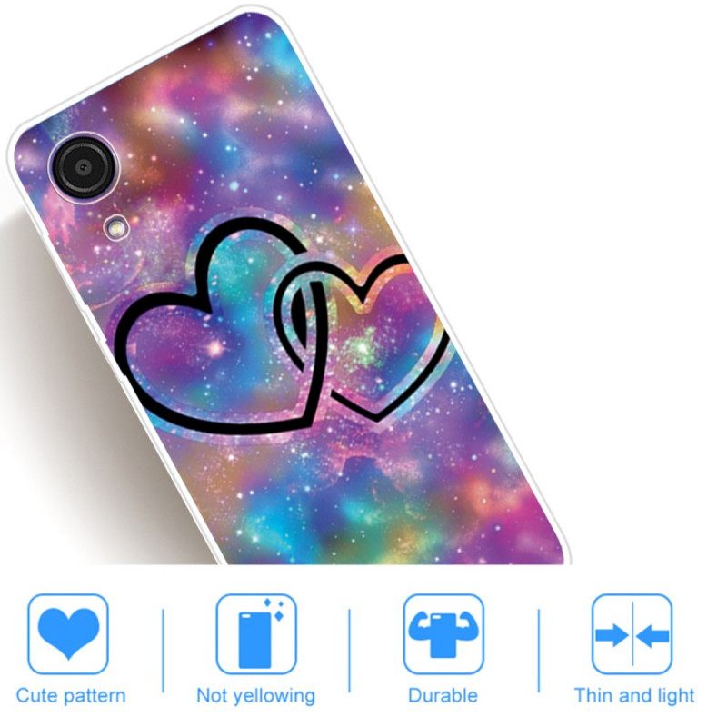 Kuori Samsung Galaxy A03 Core Chaised Hearts