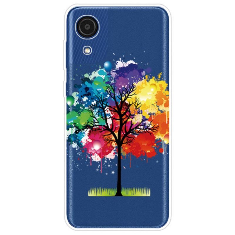 Kuori Samsung Galaxy A03 Core Läpinäkyvä Akvarellipuu