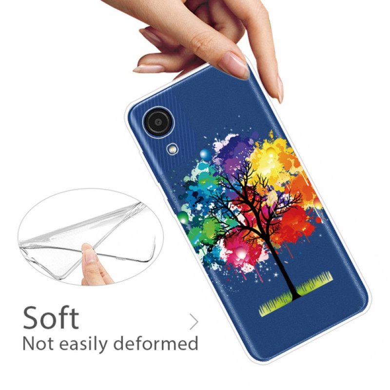 Kuori Samsung Galaxy A03 Core Läpinäkyvä Akvarellipuu