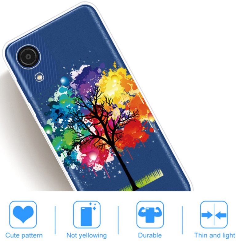 Kuori Samsung Galaxy A03 Core Läpinäkyvä Akvarellipuu