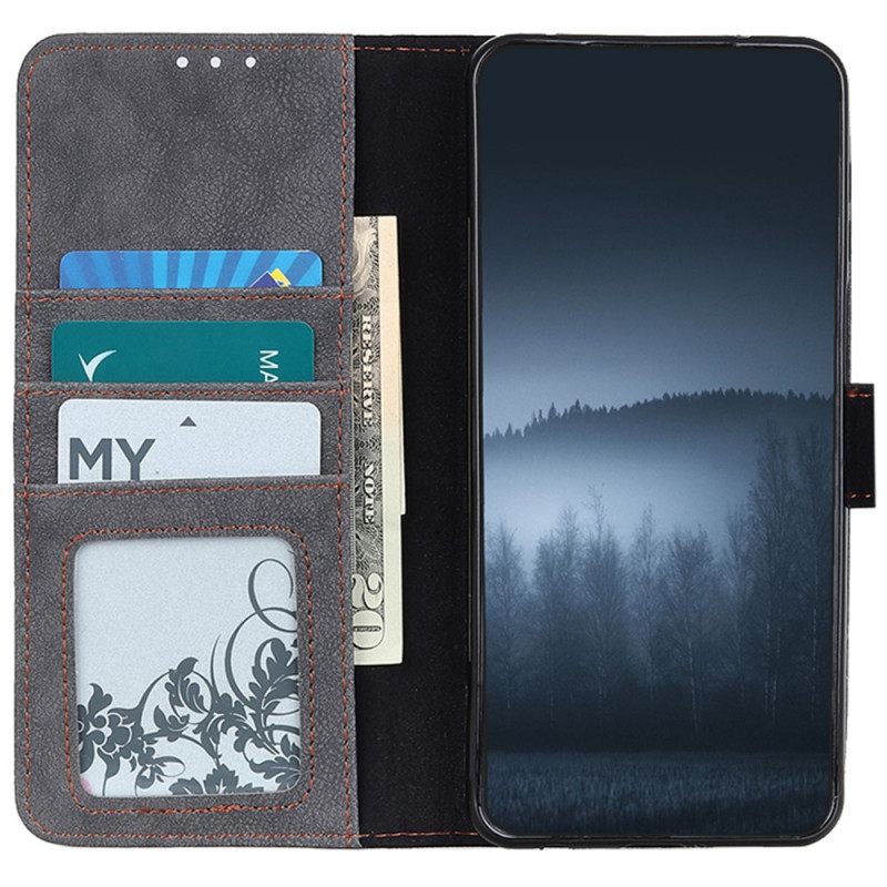 Nahkakotelo Samsung Galaxy A03 Core Retro Haljasnahka Khazneh