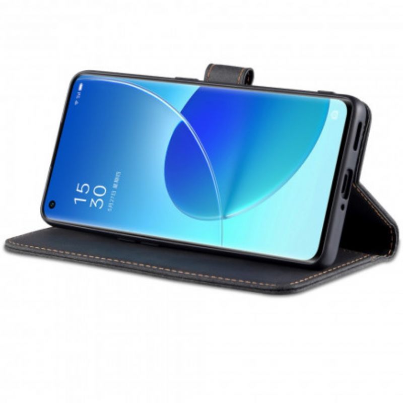 Kotelot Oppo Reno 6 5G Azns Couture Leather Effect
