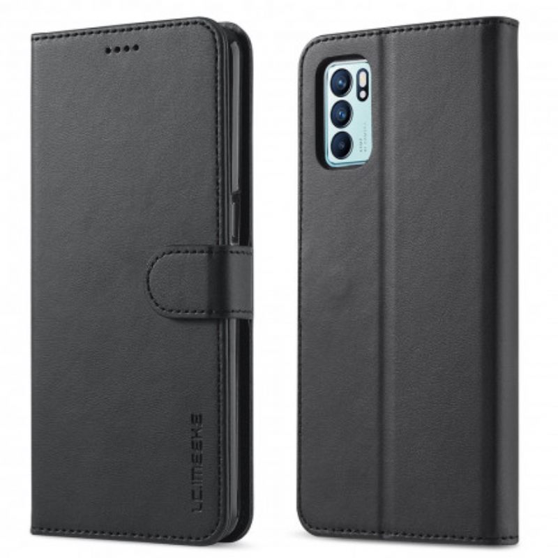Kotelot Oppo Reno 6 5G Lc.imeeke Nahkaefekti