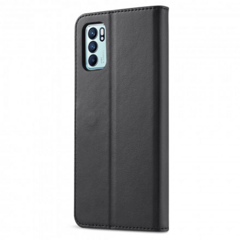 Kotelot Oppo Reno 6 5G Lc.imeeke Nahkaefekti