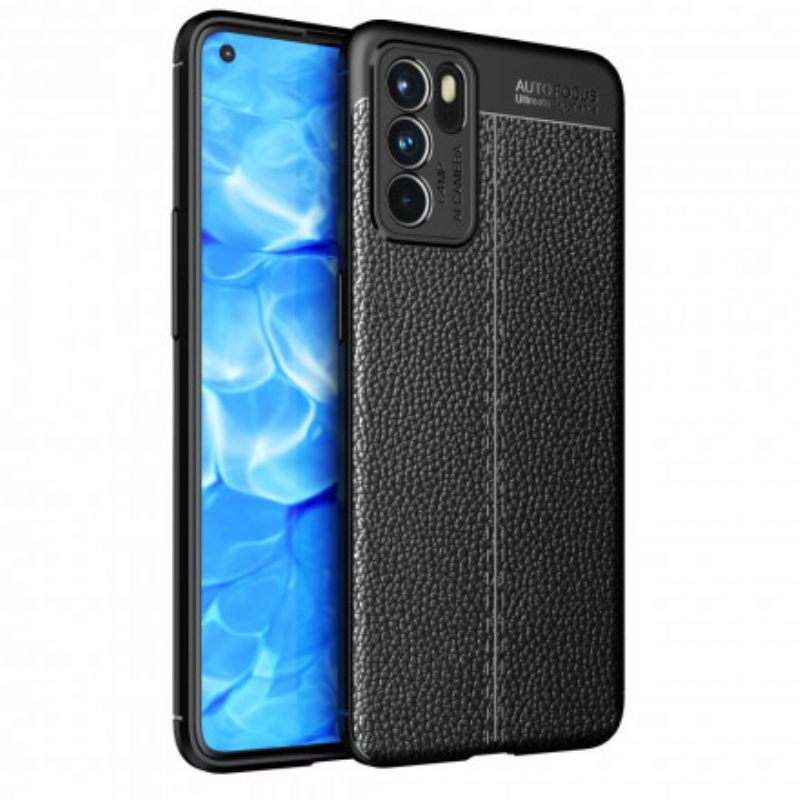 Kuori Oppo Reno 6 5G Litchi Nahkaefekti