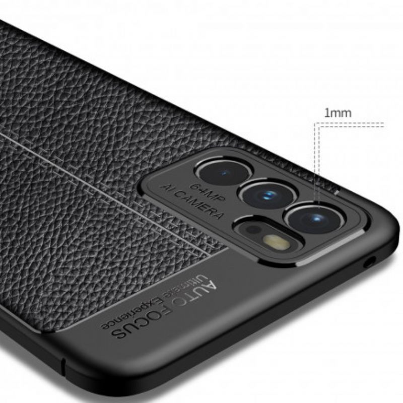 Kuori Oppo Reno 6 5G Litchi Nahkaefekti