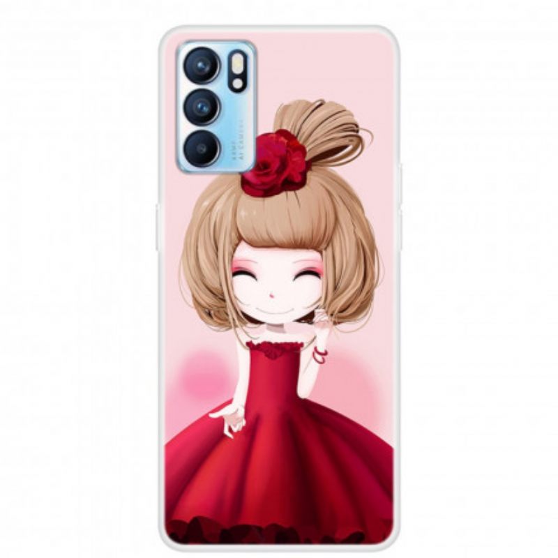 Kuori Oppo Reno 6 5G Manga Lady