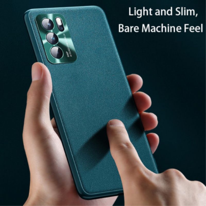 Kuori Oppo Reno 6 5G Prestige Nahkaefekti