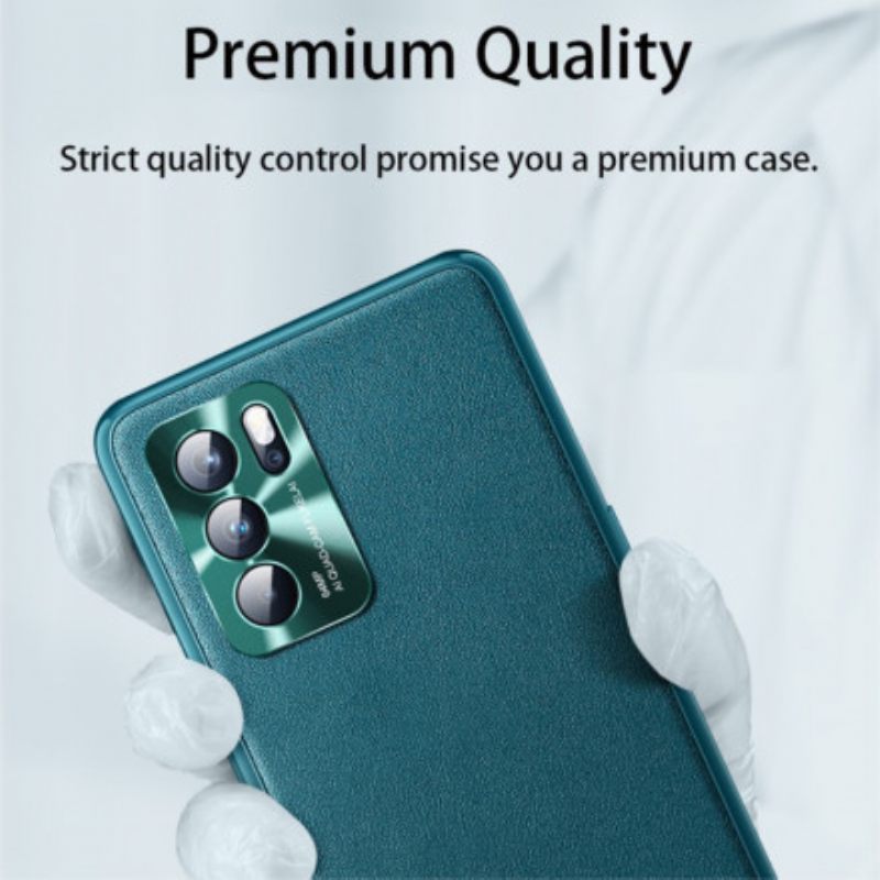 Kuori Oppo Reno 6 5G Prestige Nahkaefekti