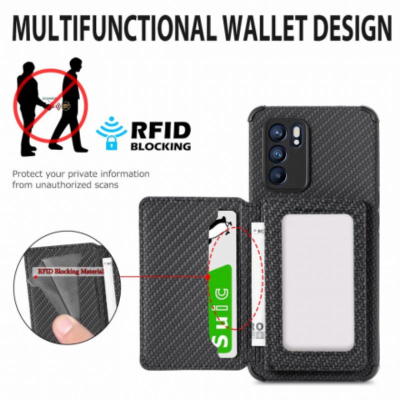 Kuori Oppo Reno 6 5G Rfid-kortin Pidike