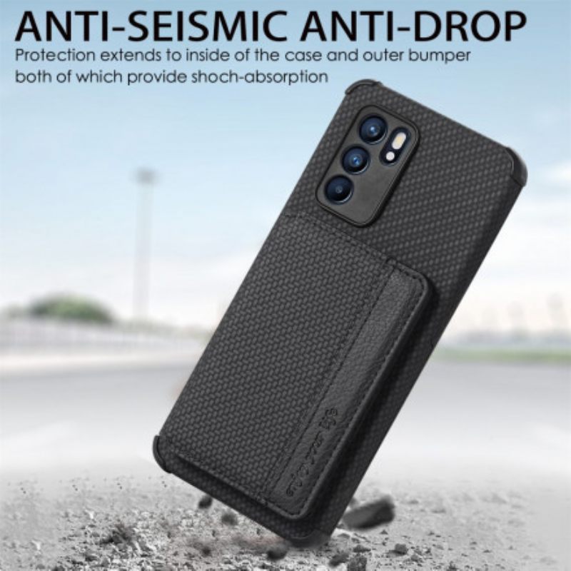 Kuori Oppo Reno 6 5G Rfid-kortin Pidike