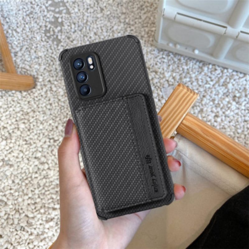 Kuori Oppo Reno 6 5G Rfid-kortin Pidike