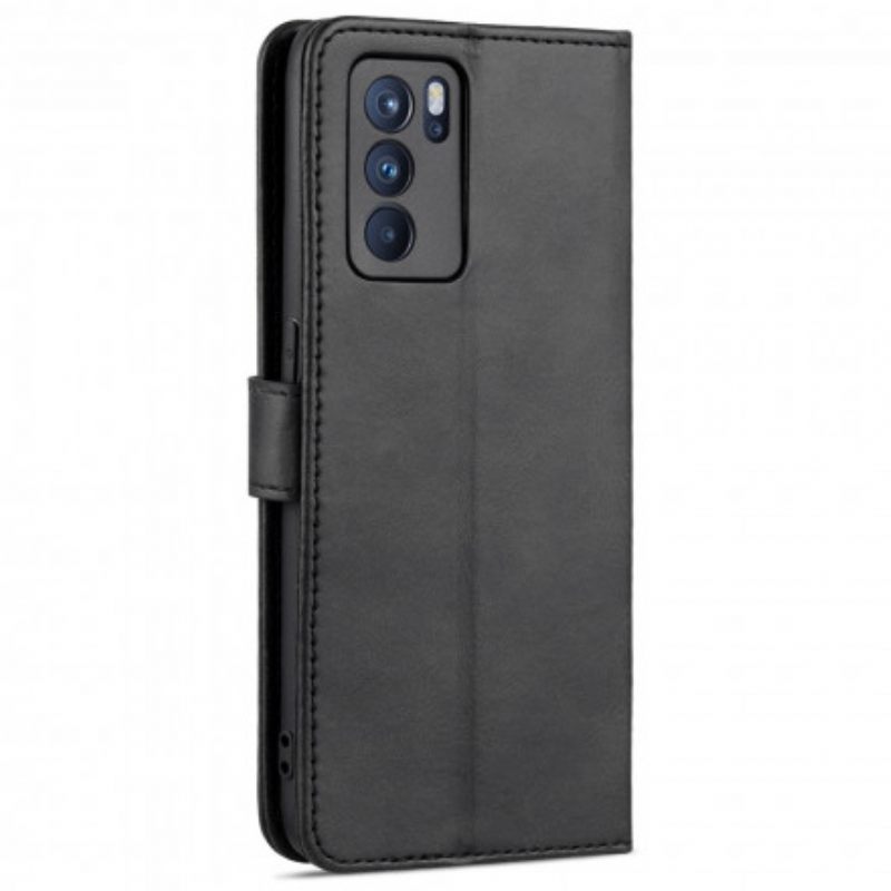 Nahkakotelo Oppo Reno 6 5G Azns Nahkaefekti