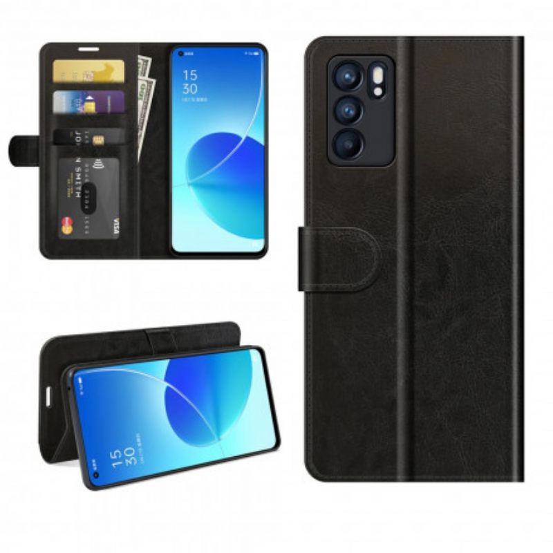 Nahkakotelo Oppo Reno 6 5G Faux Leather Ultra