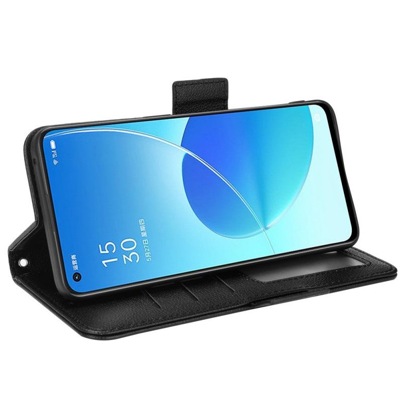 Nahkakotelo Oppo Reno 6 5G Kotelot Flip Flap Tuplauudet Värit