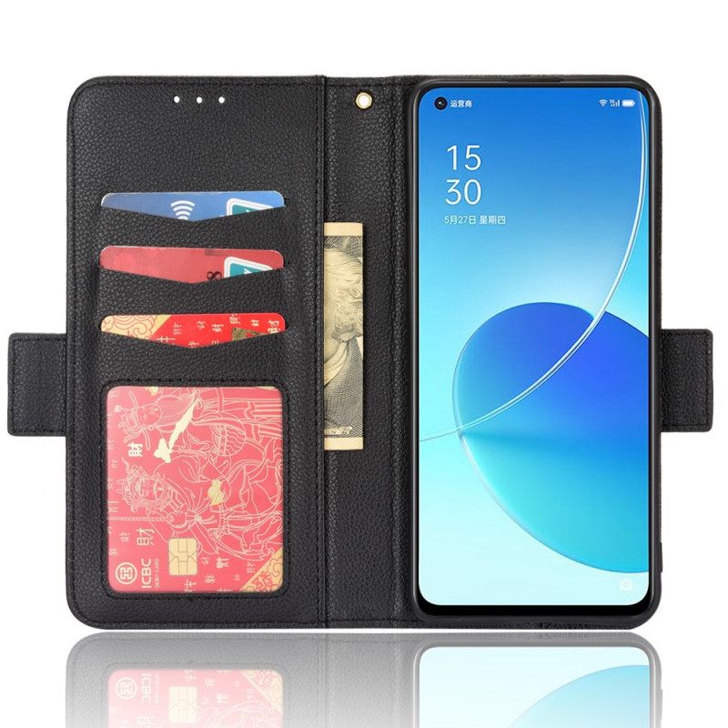 Nahkakotelo Oppo Reno 6 5G Kotelot Flip Flap Tuplauudet Värit