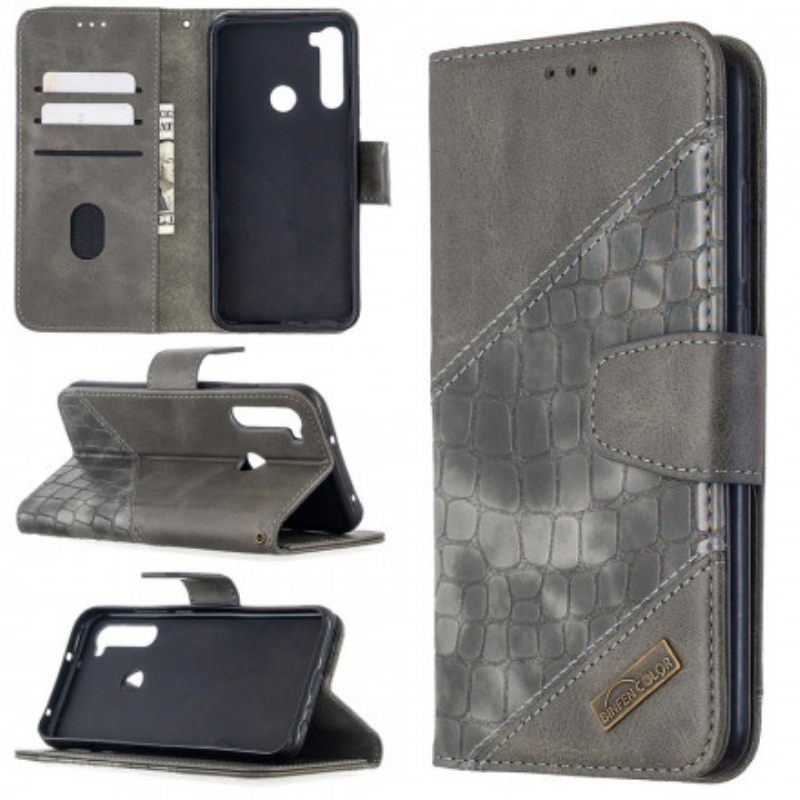 Kotelot Xiaomi Redmi Note 8T Classic Crocodile Skin Effect