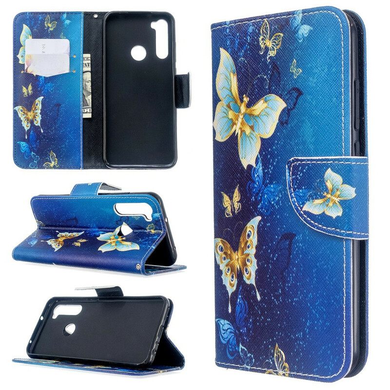 Kotelot Xiaomi Redmi Note 8T Golden Butterflies