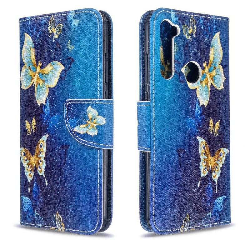 Kotelot Xiaomi Redmi Note 8T Golden Butterflies