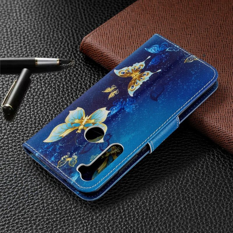 Kotelot Xiaomi Redmi Note 8T Golden Butterflies