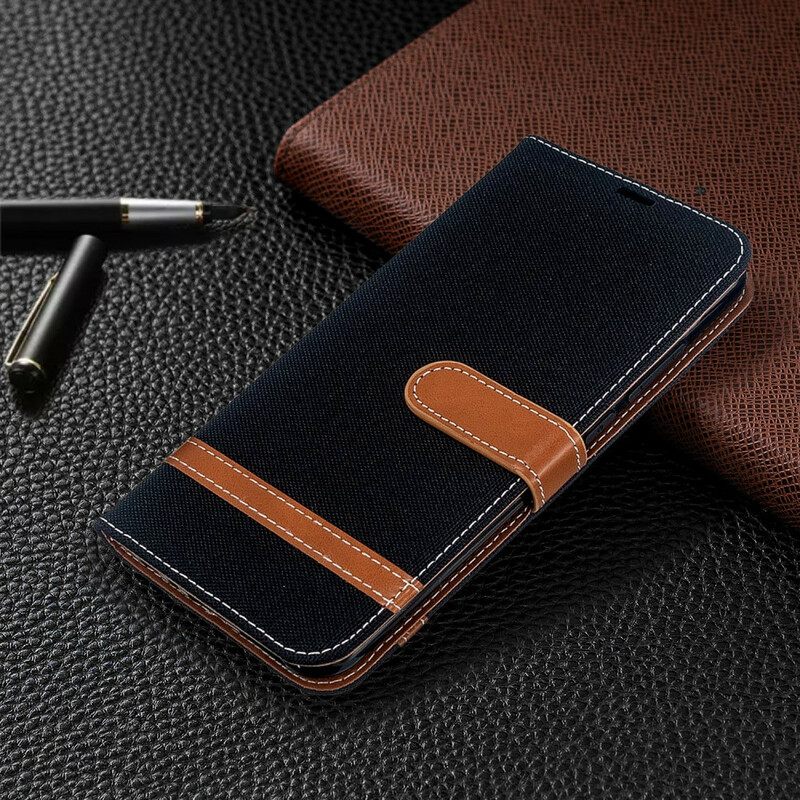 Kotelot Xiaomi Redmi Note 8T Suojaketju Kuori Kangas- Ja Nahkaefektihihna
