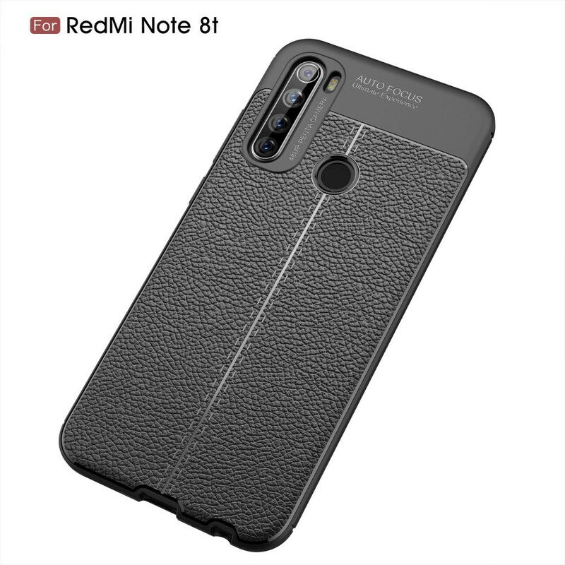 Kuori Xiaomi Redmi Note 8T Nahkaefekti Litsi Kaksinkertainen Linja