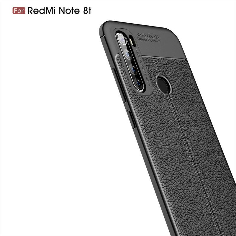 Kuori Xiaomi Redmi Note 8T Nahkaefekti Litsi Kaksinkertainen Linja
