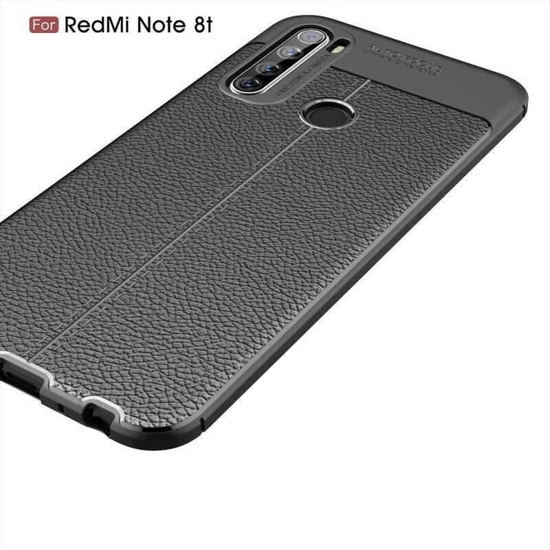 Kuori Xiaomi Redmi Note 8T Nahkaefekti Litsi Kaksinkertainen Linja