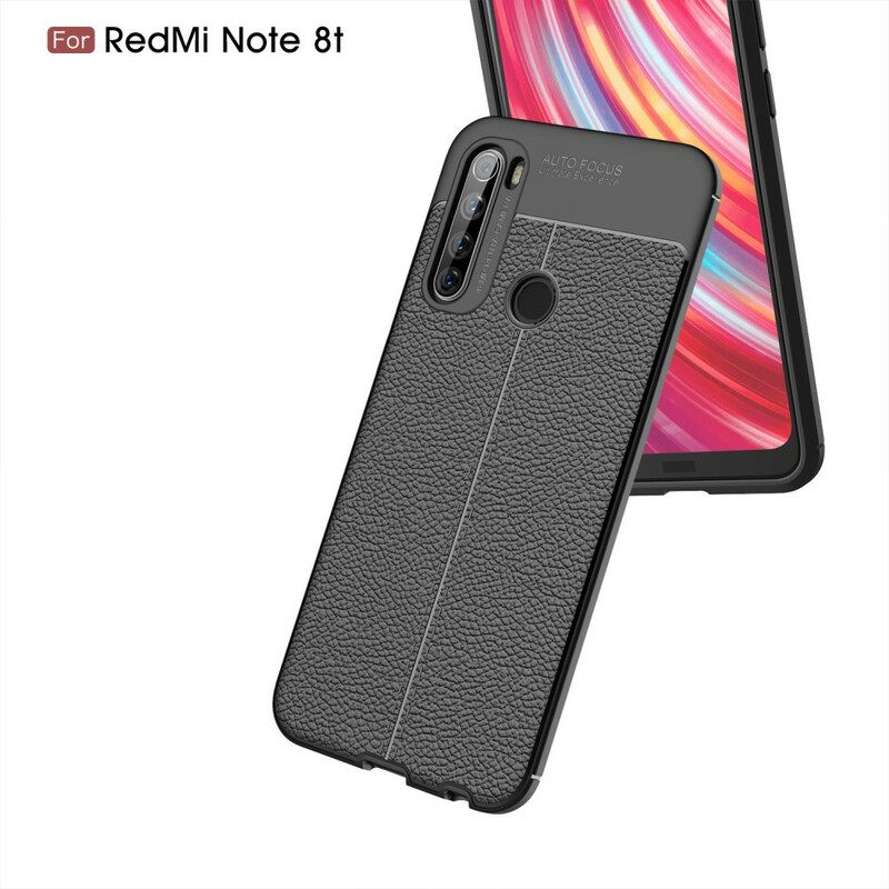 Kuori Xiaomi Redmi Note 8T Nahkaefekti Litsi Kaksinkertainen Linja