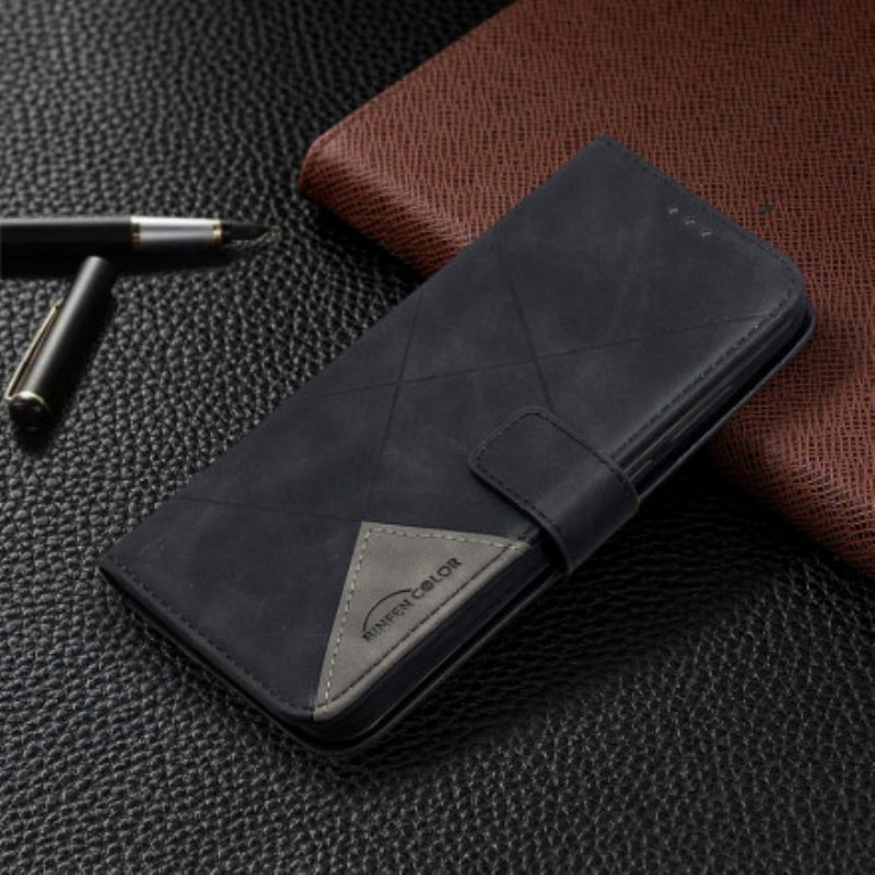 Nahkakotelo Xiaomi Redmi Note 8T Triangles Binfen Color