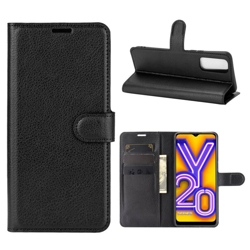 Kotelot Vivo Y20s / Y11s Classic Faux Leather