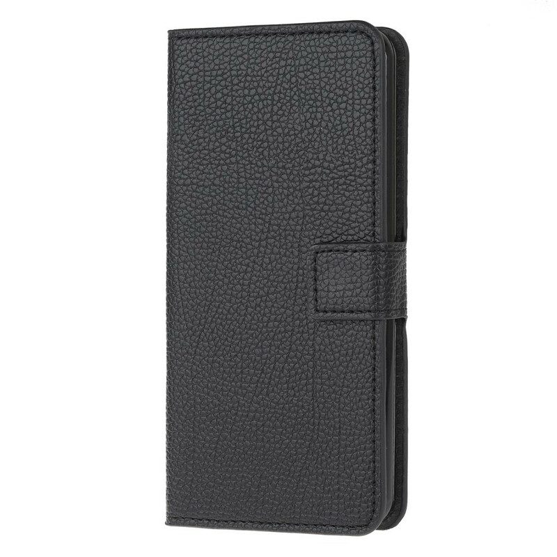 Kotelot Poco M3 Litchi Grain Leather Effect