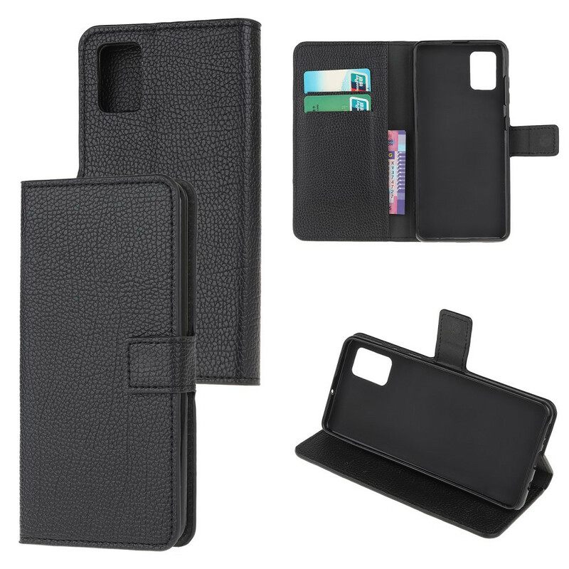 Kotelot Poco M3 Litchi Grain Leather Effect