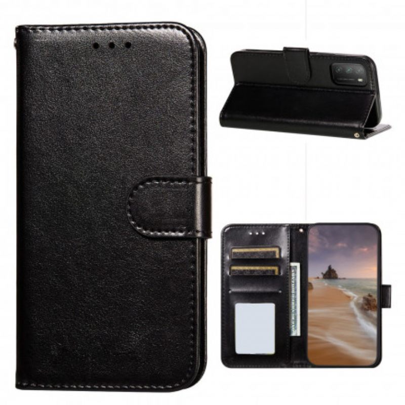 Kotelot Poco M3 Monochrome Leather Style