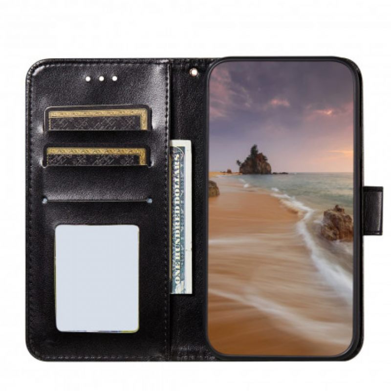 Kotelot Poco M3 Monochrome Leather Style
