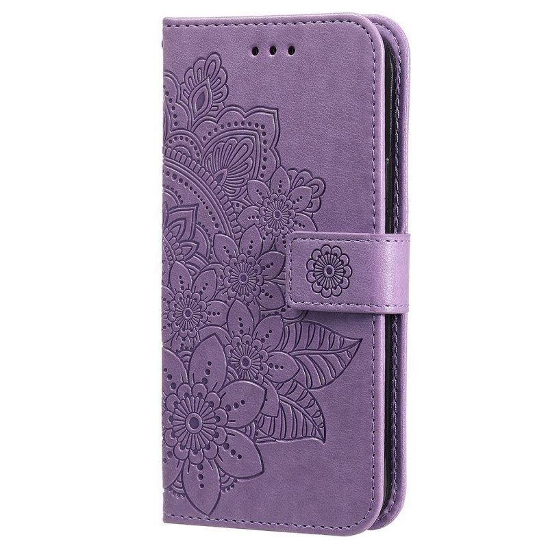 Flip Case Realme GT2 Pro Suojaketju Kuori Strappy Mandala