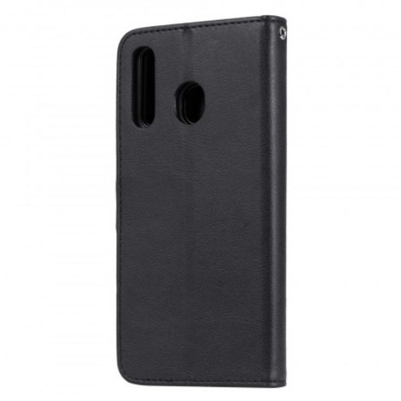 Kotelot Samsung Galaxy A50 Suojaketju Kuori Nahkainen Efektihihna