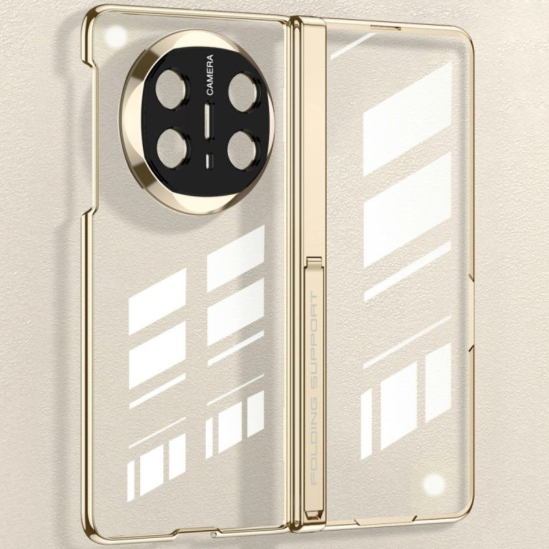 Kuori Huawei Mate X6 Läpinäkyvä Saranalla Ja Karkaistulla Lasilla