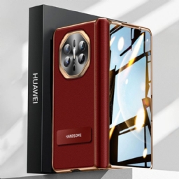 Kuori Huawei Mate X6 Teksturoitu Tekonahka Näytönsuojalla